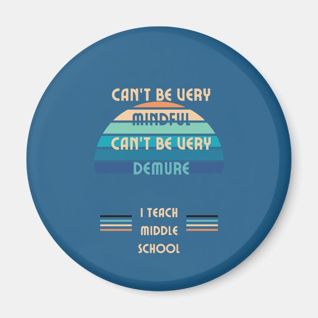 Magnet de l'enseignant du collège (Devant)