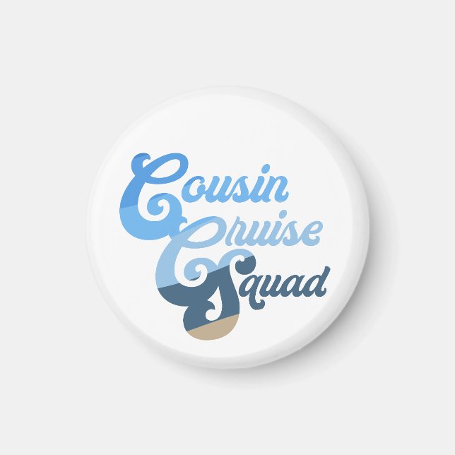 Magnet de l'équipe de croisières Cousin (Devant)