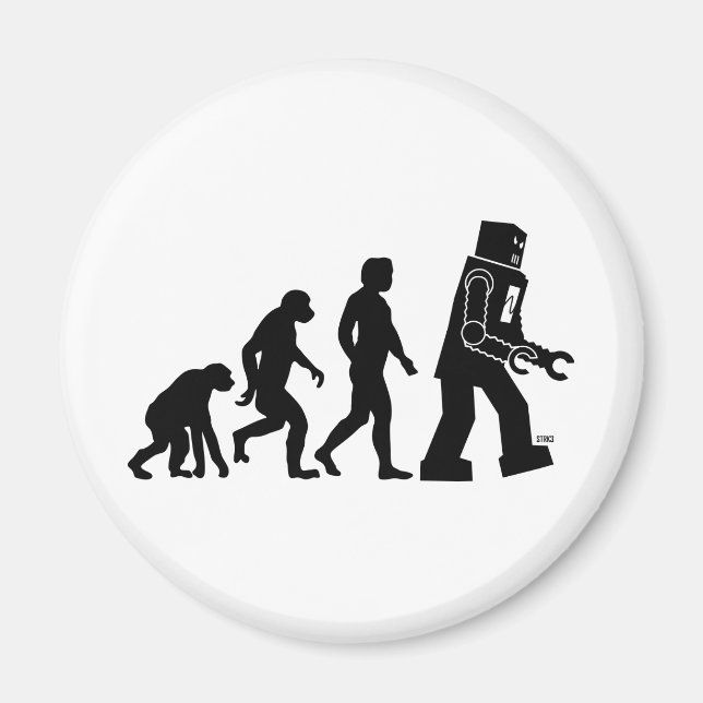 Magnet de l'évolution des robots (Devant)