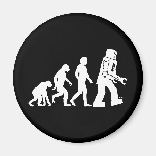 Magnet de l'évolution des robots (Devant)