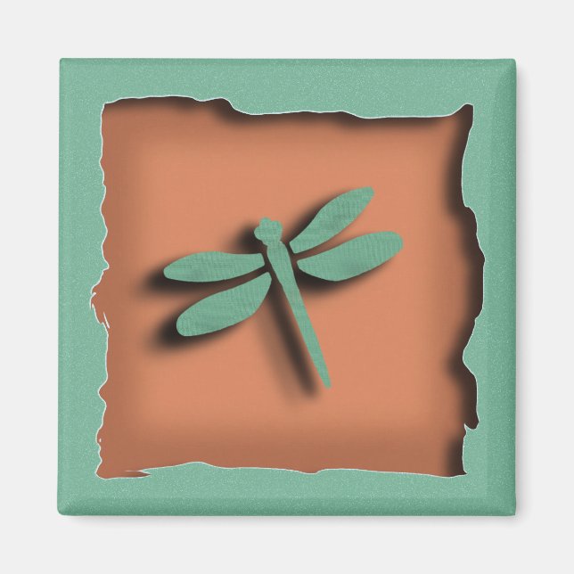 Magnet de libellules Terra Cotta (Devant)
