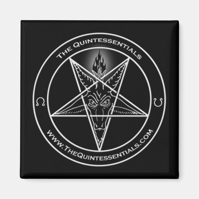 Magnet de logo Quintessentials "Baphomet" (Devant)