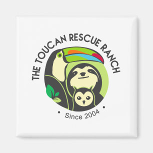 Magnet de logos de Secourt Toucan - Carré