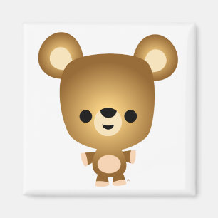 Magnet de l'ours en caricature