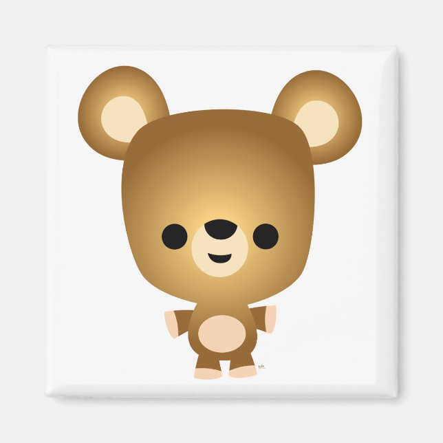 Magnet de l'ours en caricature (Devant)