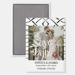 Magnet de mariage à nœud celtique pour annoncer la