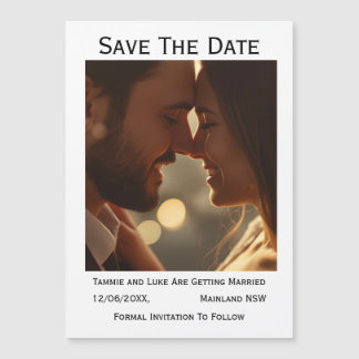 Magnet de mariage photo pour réserver la date