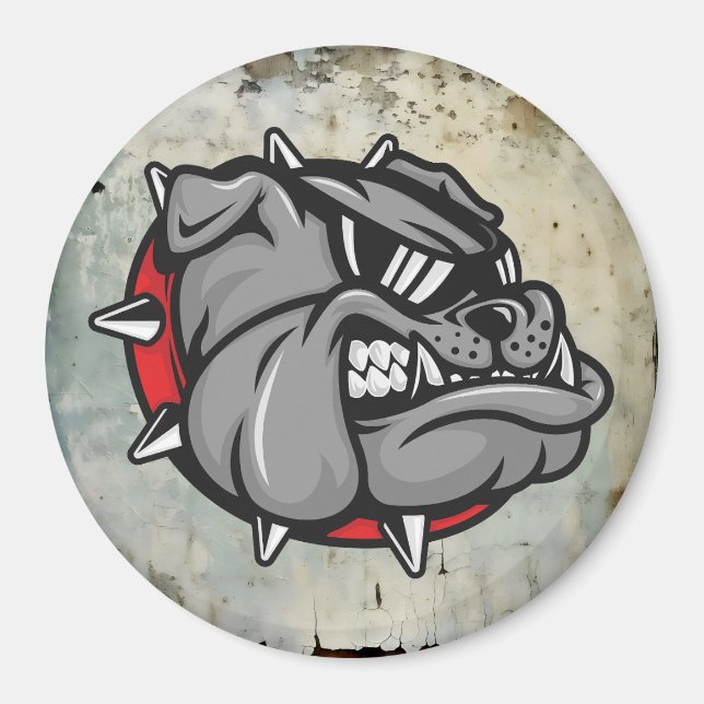 Magnet de mascotte Bulldogs (Devant)