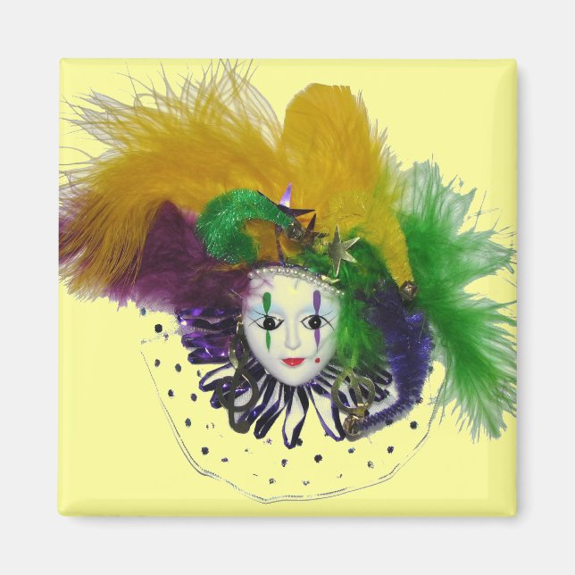 Magnet de masque Mardi Gras (Devant)