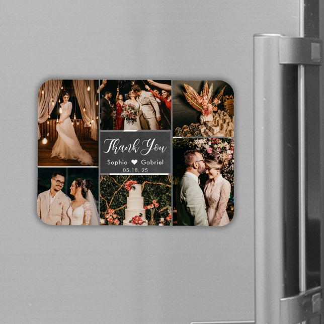 Magnet de Merci de Mariage de montage rustique (Créateur téléchargé)