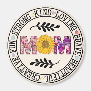 Magnet de mère de tournesol