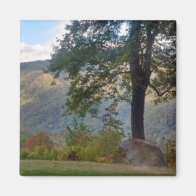 Magnet de montagne et d'arbre (Devant)