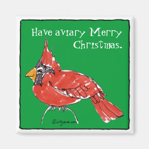 Magnet de Noël Cardinal Cardinal