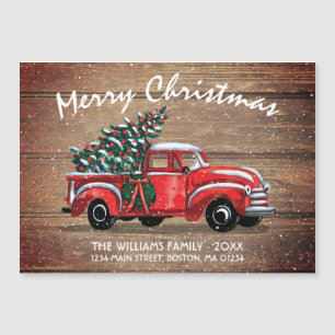 Magnet de Noël de Noël de Noël de Camion Vintage R