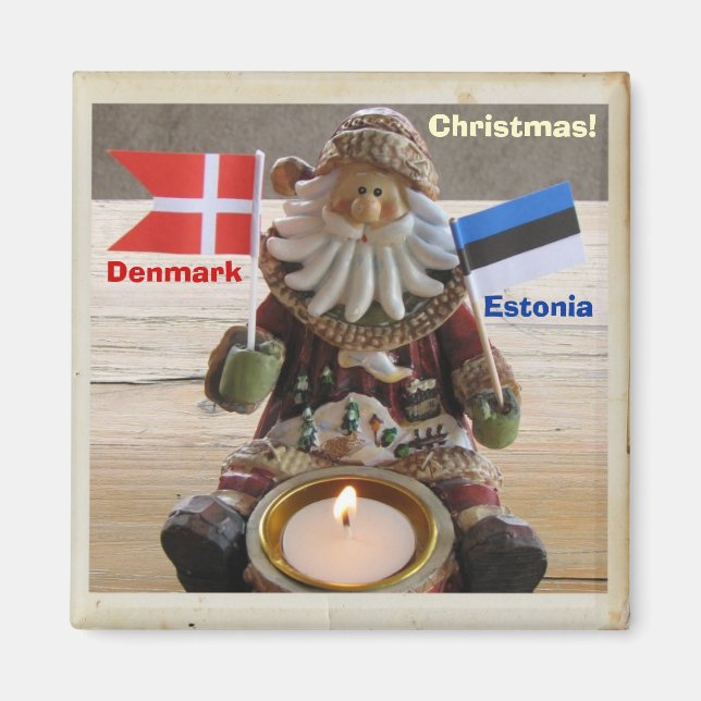 Magnet de Noël funky ! (Devant)