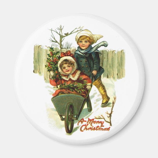 Magnet de Noël vintage (Devant)