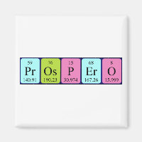 Magnet de nom de table périodique Prospero