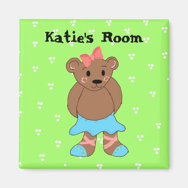 Magnet de nom d'ours (Devant)