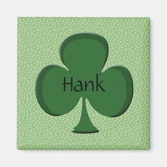 Magnet de nom du Shamrock Hank (Devant)