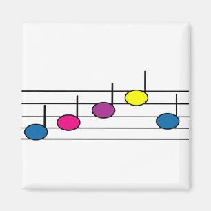Magnet de notes musicales