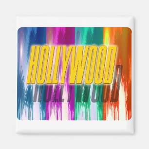 Magnet de palmiers colorés "Hollywood"