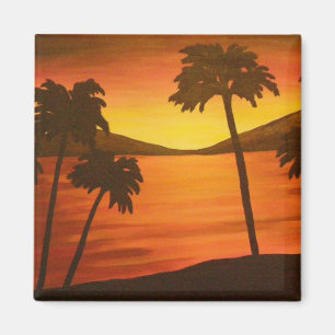 Magnet de palmiers tropicaux