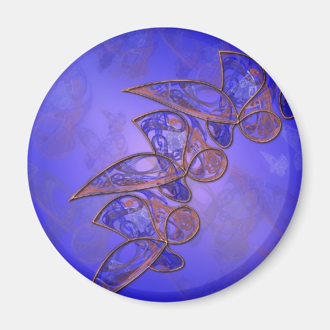 Magnet de papillons en cuivre (Devant)