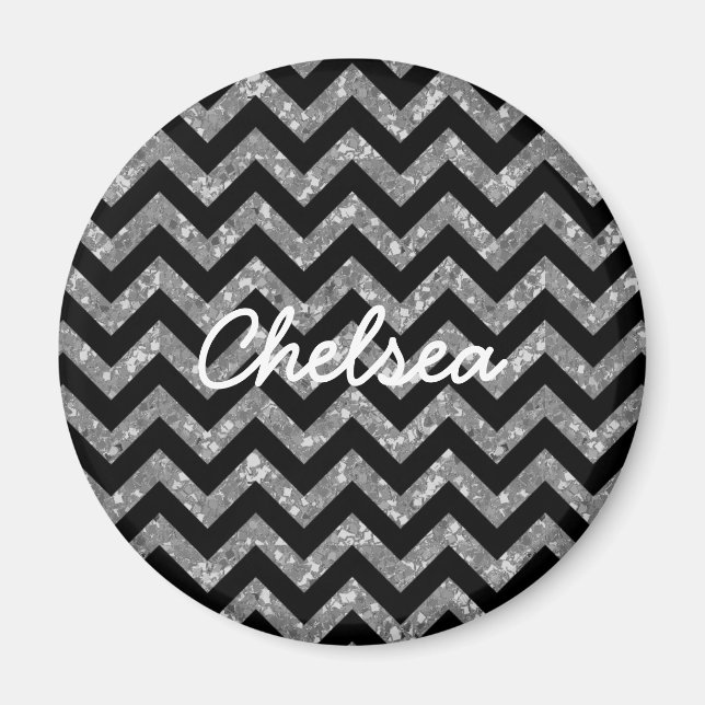 Magnet de Parties scintillant Chevron (Devant)