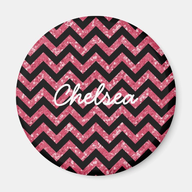 Magnet de Parties scintillant Chevron (Devant)