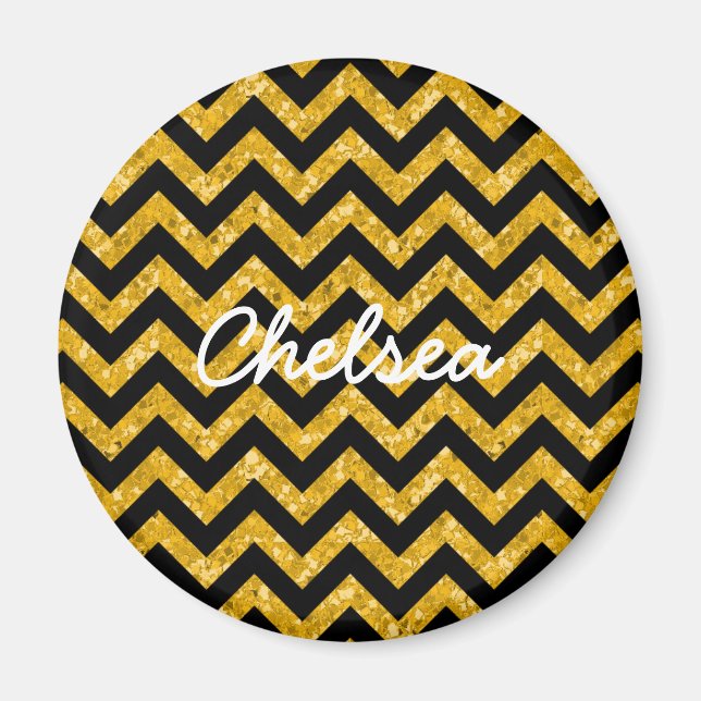 Magnet de Parties scintillant Chevron (Devant)