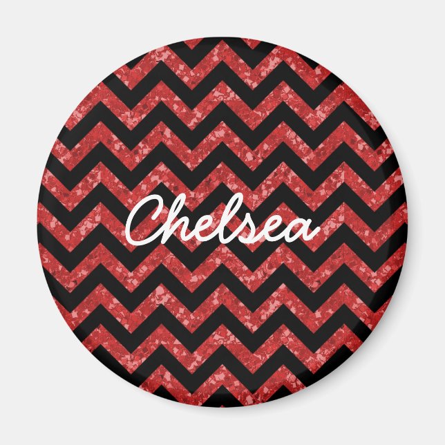 Magnet de Parties scintillant Chevron (Devant)
