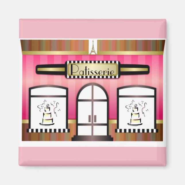 Magnet de pâtisserie français (Devant)