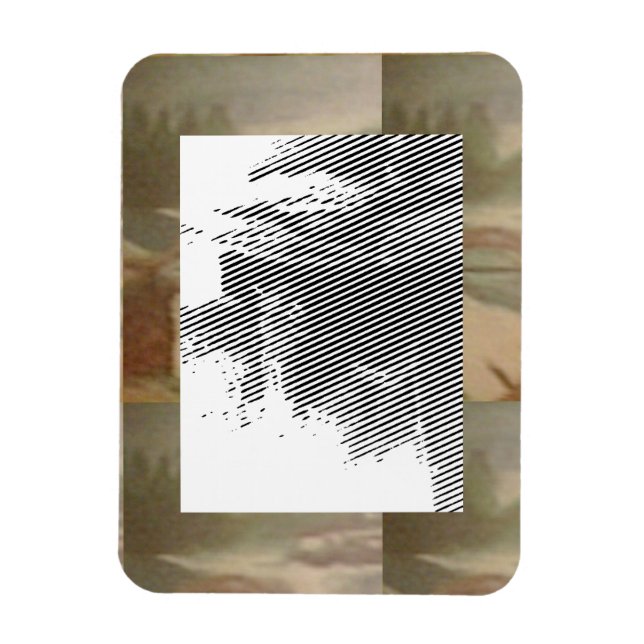 Magnet de photo flexible concert abstrait (Vertical)