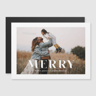 Magnet de photo moderne minimaliste pour les fêtes
