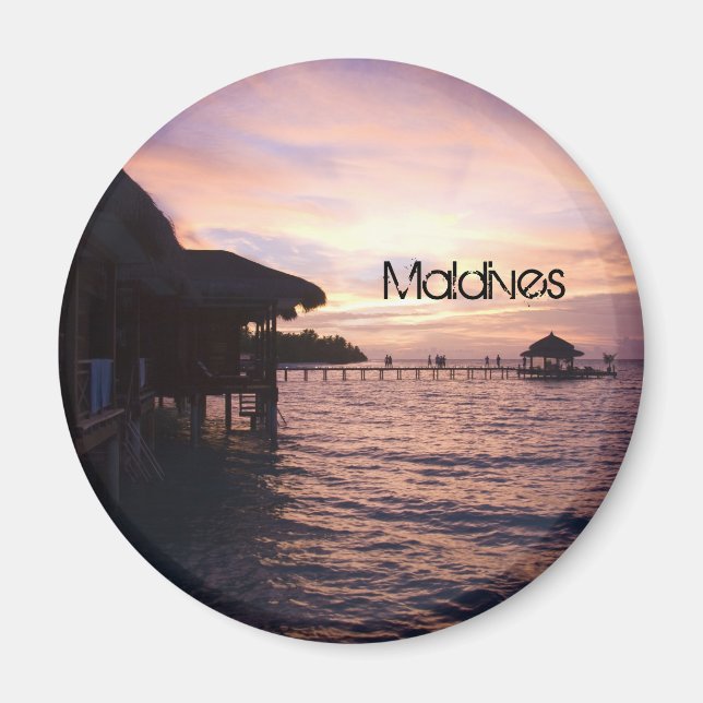 Magnet de plage aux Maldives (Devant)