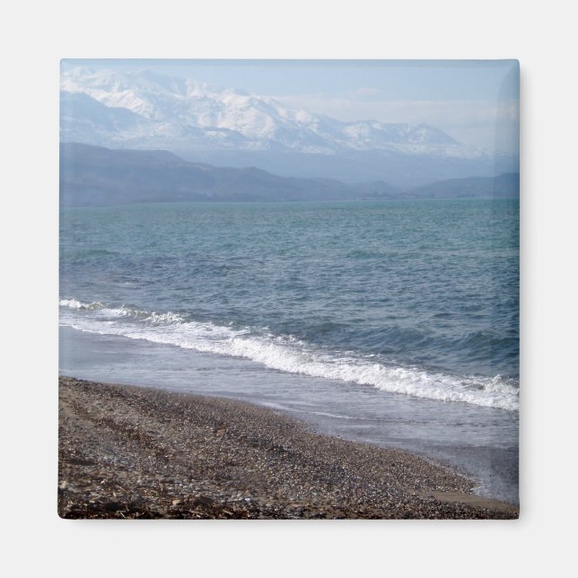 Magnet de plage d'hiver (Devant)