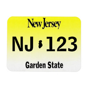 Magnet de plaque de licence NJ