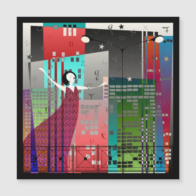 Magnet de poésie féminine (Devant)