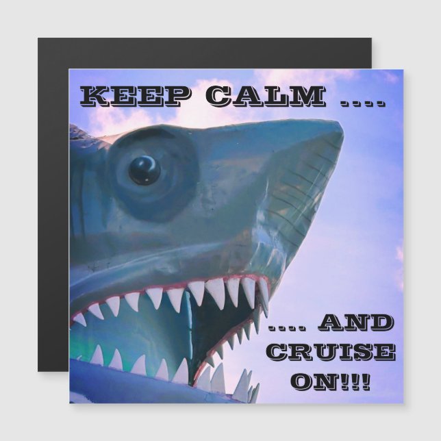 MAGNET DE PORTE DE CROISIÈRE À REQUINS (Devant / Derrière)