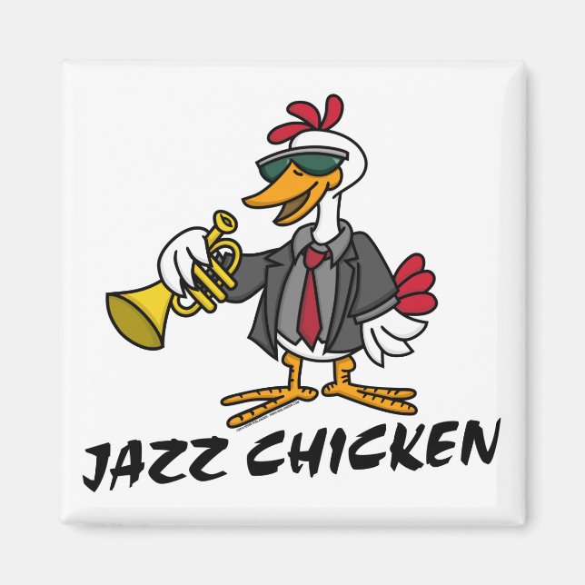 Magnet de poulet de jazz (Devant)