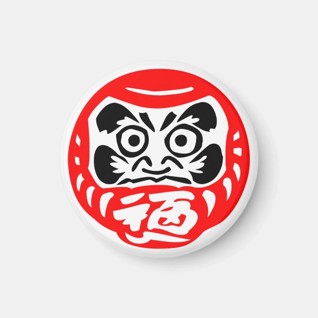Magnet de poupée Daruma (Devant)