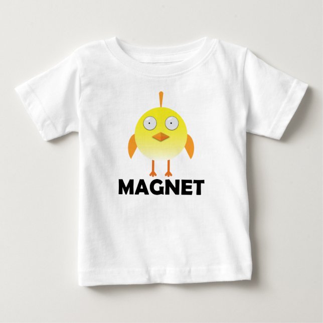 Magnet de poussette - T-shirt pour bébé jersey fin (Devant)