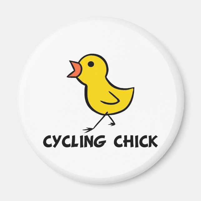 Magnet de poussins à vélo (Devant)