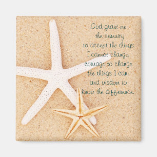 Magnet de prière de sérénité de Starfish