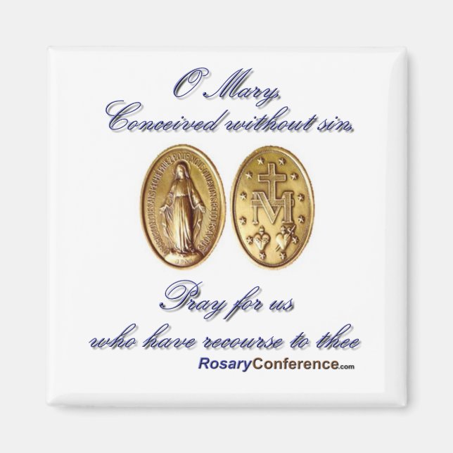 Magnet de prière en métal miaculeux (Devant)