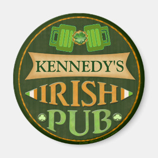Magnet de pub irlandais personnalisé St. Patrick's