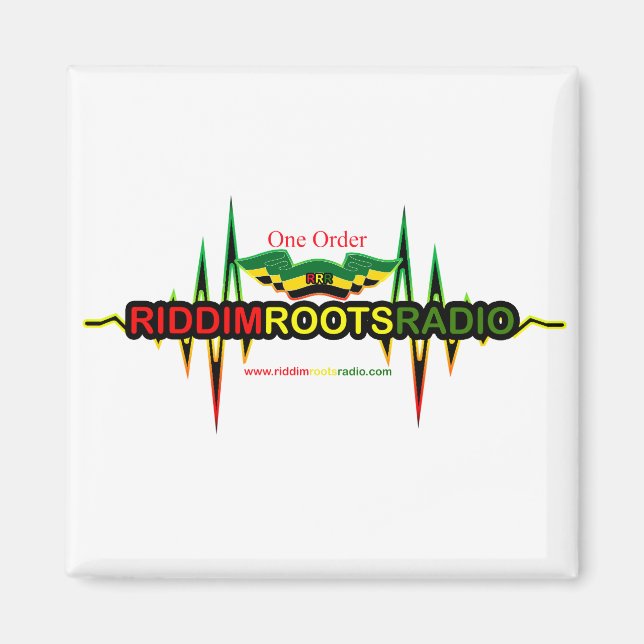 Magnet de réfrigérateur Carré de racks Riddim (Devant)