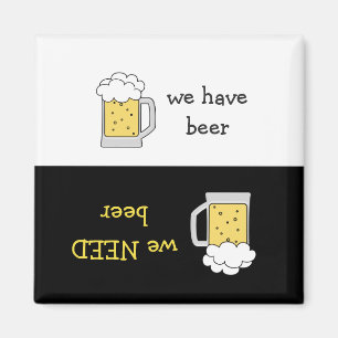 Magnet de réfrigérateur d'inventaire de bière