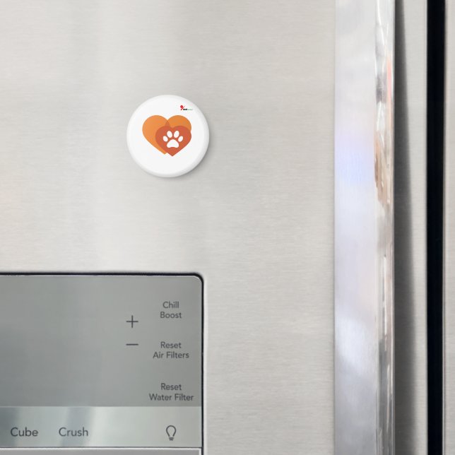 Magnet de réfrigérateur moderne cœur empreinte de  (In situ (réfrigérateur))