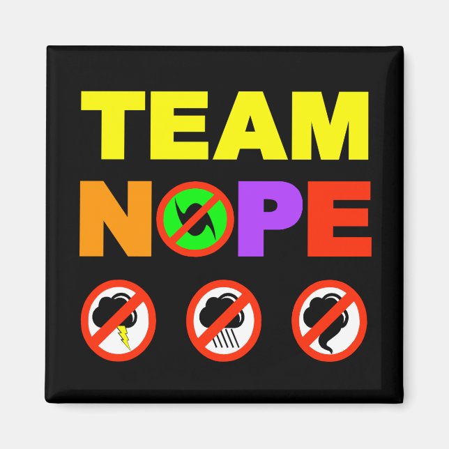 Magnet de réfrigérateur Team Nope (Devant)